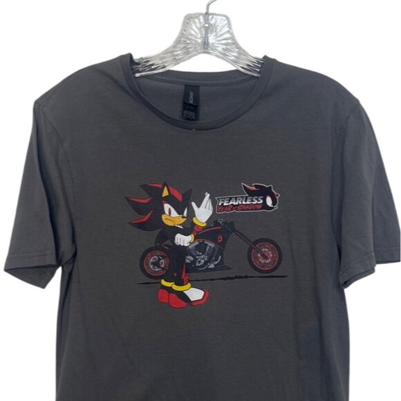 Shadow The Hedgehog Fearless Year Graphic Tshirt Mens Gray Small - Picture 3 of 8